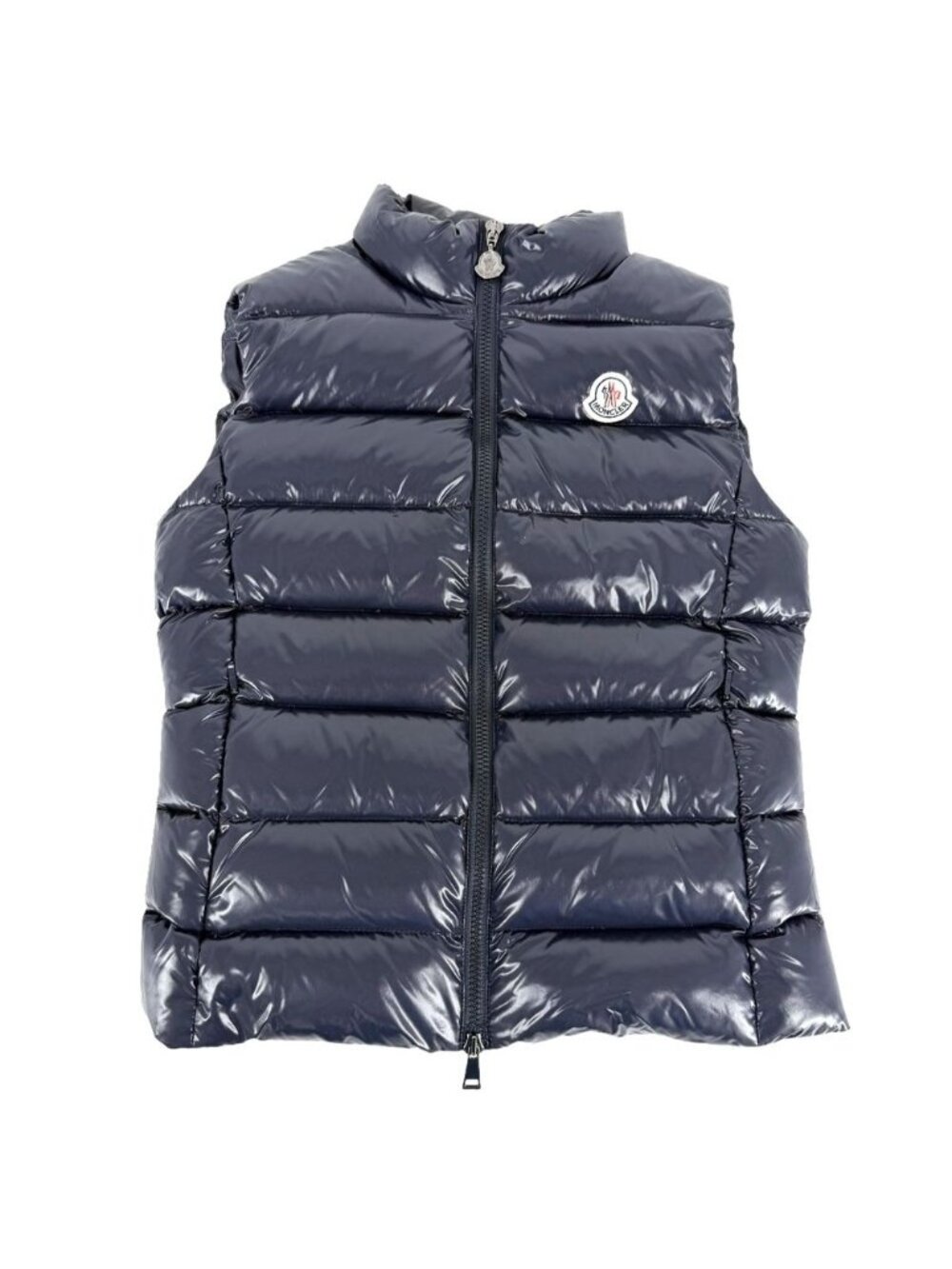 Moncler Down Jacket Ghany Gilet Vest Navy Gunmetal Nylon Winter